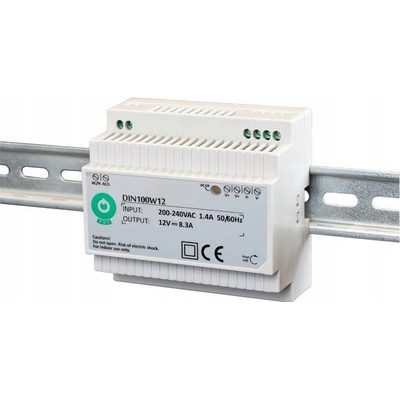 POS, Napájecí zdroj na DIN lištu 100W 24V, DIN100W24
