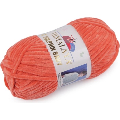Pletací žinylková příze Dolphin Baby 100 g Varianta: 11 (80312) lososová, Balení: 1 ks 49488/120346/236478