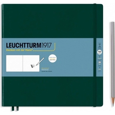 Forest Green sketchbook Square 112 pages 150g/m2 paper, plain