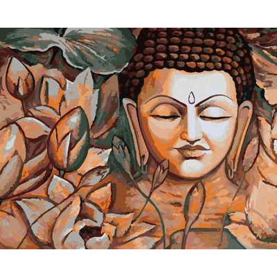 zuty Malování Podle Čísel Spirituální Buddha 80 x 100 Cm Plátno Rám