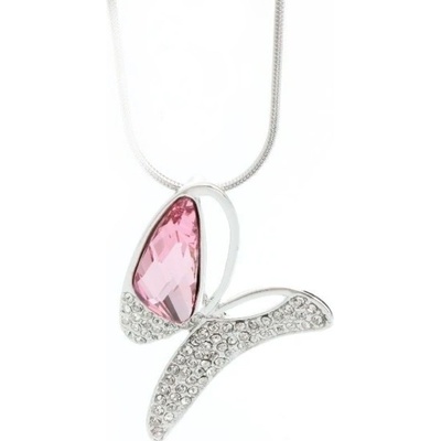 JSB se Swarovski elements růžový motýl4657 Light Rose