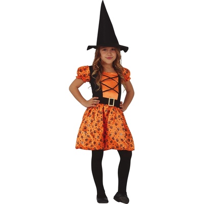 Fiestas Guirca Костюм за момичета Тиквена вещица Размер - деца: L: 129-137 см