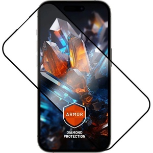 FIXED Изключително издръжливо закалено стъкло с покритие против прах за Apple iPhone 15 Plus /iPhone16 Plus, черно FIXGA2-1401-BK (FIXGA2-1401-BK)