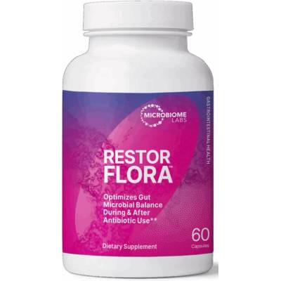 Microbiome Labs RestorFlora Пробиотик, 60 капсули, Microbiome Labs (523787 (6935298) MRBLS)