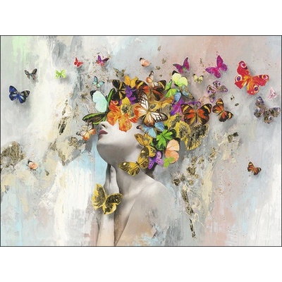 Obraz na plátne Butterflies 84x116 cm