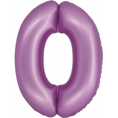 Lepaso Fóliový balónek číslo 0-9 matná levandule Smart 76 cm%