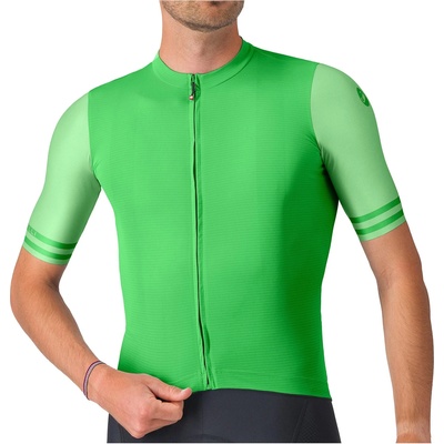 Castelli Мъжка фланелка с къс ръкав за колоездене Castelli Prologo Lite 2 Jersey Cycling jersey - Kelly Green - размер XL (056-3891-0215)