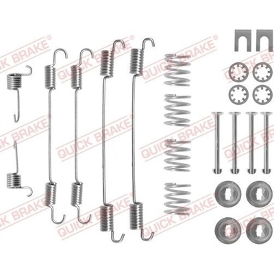 Súprava príslušenstva, brzdové čeľuste QUICK BRAKE 105-0747