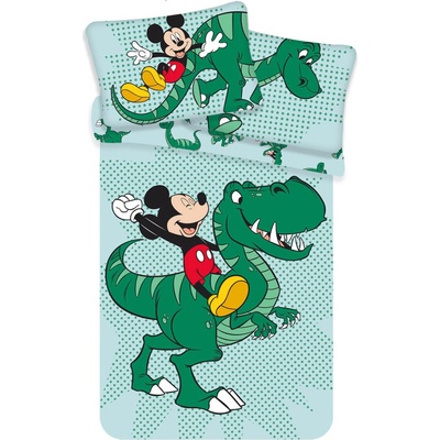 Jerry Fabrics obliečky Mickey Dino Baby 100 x 135 cm 40 x 60 cm