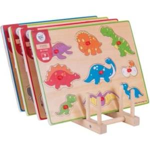 Bigjigs Toys Bigjigs. - Дървена стойка за пъзели (POS025)