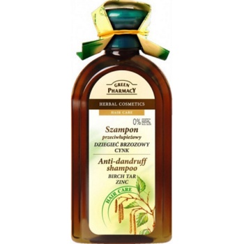 Green Pharmacy Hair Care Birch Tar & Zinc šampón proti lupinám 0% Parabens Artificial Colouring SLS SLES 350 ml