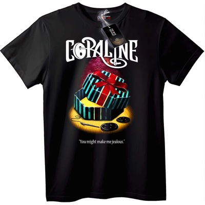 NOONEBRAND Тениска Подаръчна Кутия Коралайн - 7XL, Black