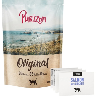 Purizon Kitten losos s kuracím bez obilnín 2 kg