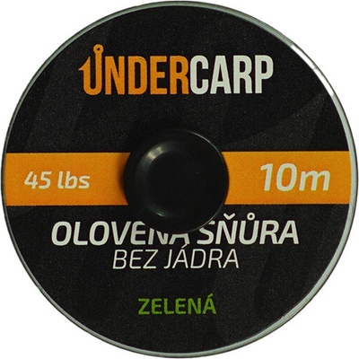 UnderCarp Olověná šňůra bez jádra Zelená 45lb 10m
