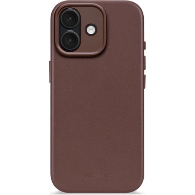 Decoded leather backcover for iphone 17 - chocolat brown (k-d26ipo17bc1cn)