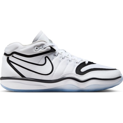 Nike Мъжки баскетболни кецове Nike Air Zoom G. T. Run 2 Basketball Shoes Mens - Wht/Blk/Gry