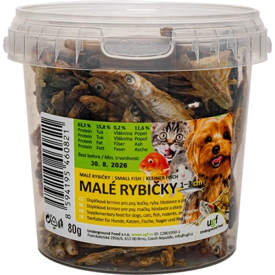 UGF sušené malé rybičky 500 ml 80 g