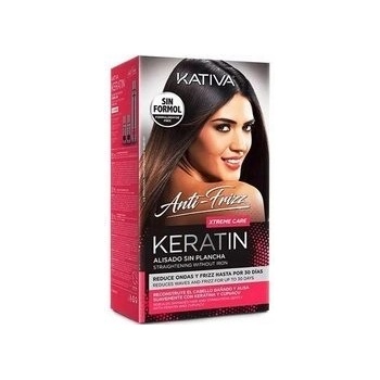 Kativa Anti-Frizz Straightening bez žehličky Xtreme Care 30 ml + 30 ml + 150 ml