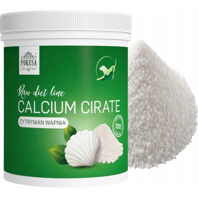 Pokusa RawDietLine Calcium Citrate doplňky stravy pro psy a kočky 1000 g