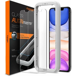 Spigen Протектор от закалено стъкло /Tempered Glass/ Spigen Align Master Tempered Glass за iPhone 11/XR, 9H твърдост, 2.5D технология (AGL00101)
