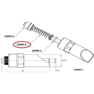 Pružinka náhradní k napáječce 0494 0455