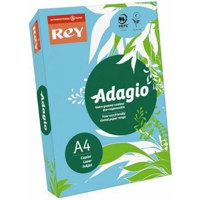 REY Копирна хартия Rey Adagio, A4, 80 g/m2, синя, 500 листа