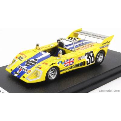 Trofeu Lola T292 Team Rays Racing N 38 24h Le Mans 1975 Nigel Clarkson Derek Worthington Žlutá 1:43