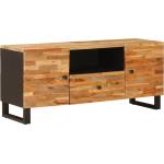 vidaXL ТВ шкаф Кафяво 105 x 33 x 46 см Солидно мангово дърво (4018310)