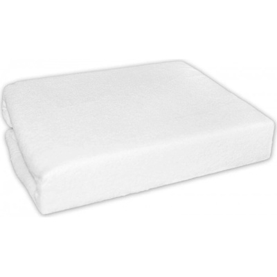 Baby Nellys Nepromokavé froté prostěradlo 75 x 35 bílé