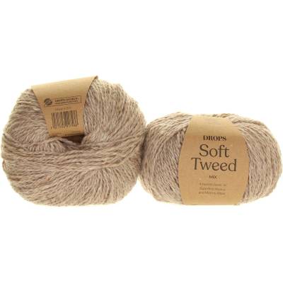 Drops Soft Tweed 03 písek