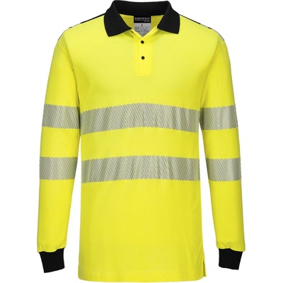 Portwest HI-VIS MODAFLAME WX3 FR702 Nehorľavá reflexná polokošeľa HV žltá/čierna XXL
