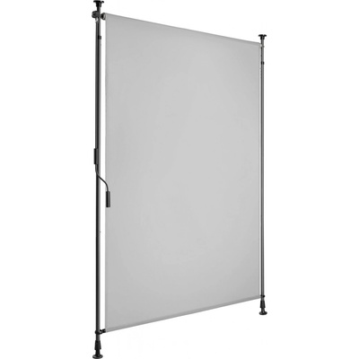 tectake 406150 markýza taija s ruční klikou - 100 x 310 cm,světle šedá