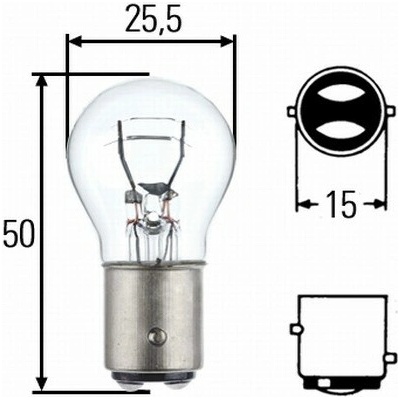 HELLA žárovka 8GD P21/5W 12V BAY15D