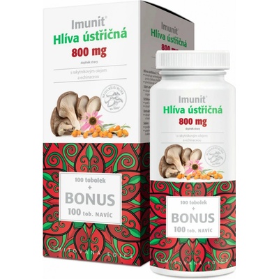 Imunit Hliva ustricová s rakytníkovým olejom a echinaceou 800 mg 100+100 kapsúl
