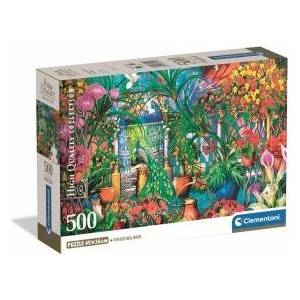 Clementoni -CLE puzzle 500 Compact The Greenh. Caretakers 35579
