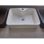 Inter Ceramic Порцеланов умивалник 864 за мебел или плот, бял гланц 48х37 см (864)