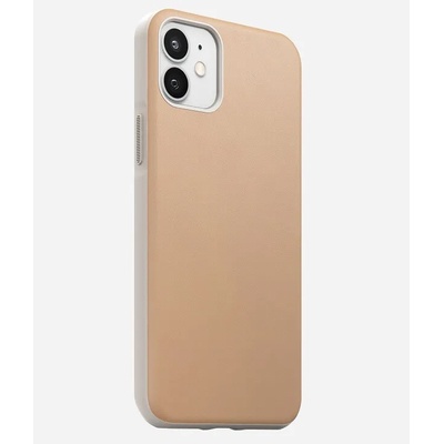 Nomad Magsafe Калъф от Естествена Кожа за iPhone 12 Mini, Nomad Leather Rugged Case, Жълт (NM01971085)