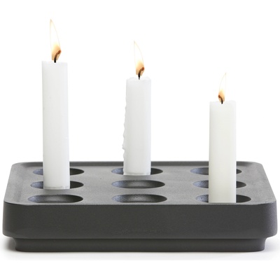 Born in Sweden Свещник Stumpastaken черен алуминий S (7340170-5)