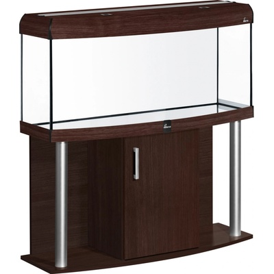 Diversa Comfort LED akvarijní set vypouklý hliník wenge 240 l