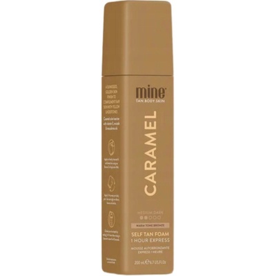 MineTan CARAMEL Samoopalovací pěna na tělo Medium Dark 200 ml