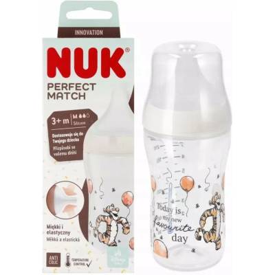 Nuk Perfect Match Disney láhev s kontrolou teploty Tiger 260 ml