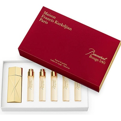 Maison Francis Kurkdjian Baccarat Rouge Extrait de parfum 5 x 11 ml + plnitelný flakón darčeková sada