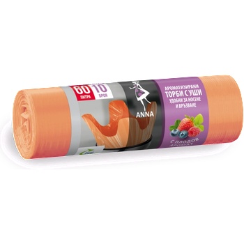 ANNA Торби за смет с аромат на плодове 60л, 10бр (t-799107)