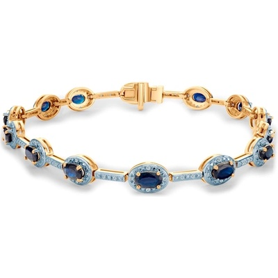 SAVICKI Гривна Savicki: двуцветно злато, сини сапфири, диаманти