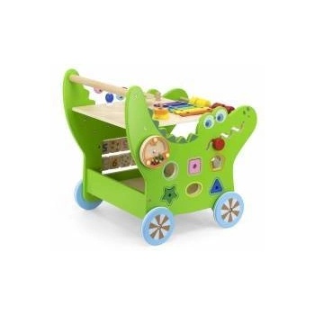 Vigan VIGA Wooden Educational Pusher Crocodile 12in1