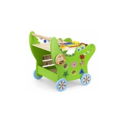 Vigan VIGA Wooden Educational Pusher Crocodile 12in1