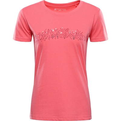 ALPINE PRO Дамска тениска от органичен памук ALPINE PRO TERMESA 3 calypso coral вариант pa ALPINE PRO | Cherven | ЖЕНИ | XS