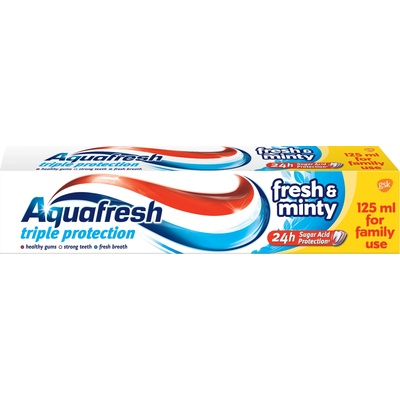 Aquafresh Triple Protection Паста за зъби Fresh & Minty, синя, 125 ml