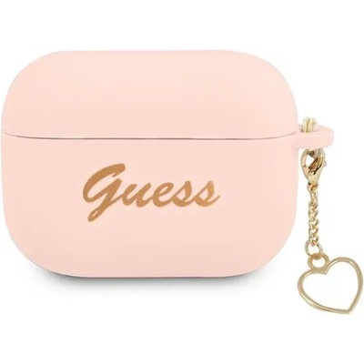 Guess Калъф Guess GUAPLSCHSP за AirPods Pro, розов, силиконов, Charm Collection (GUAPLSCHSP)