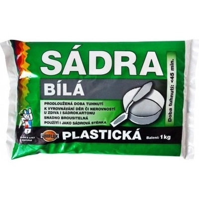 Uniflex sádra bílá plastická, 1 kg